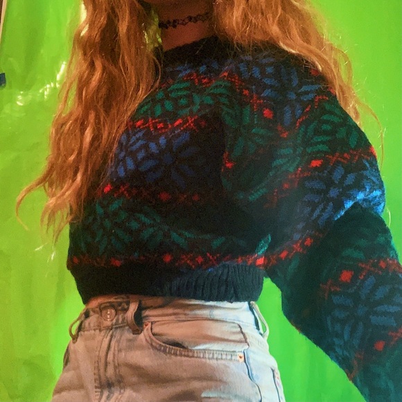 CROPPED 80S VINTAGE SWEATER - Picture 4 of 8